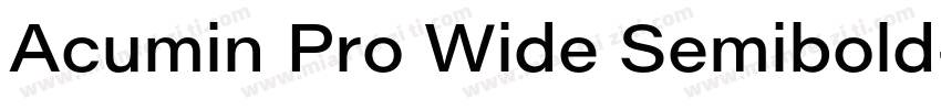 Acumin Pro Wide Semibold字体转换